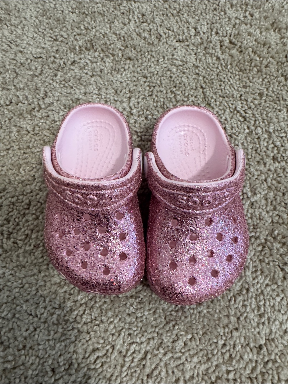 Crocs Kids Glitter Clog - Pink